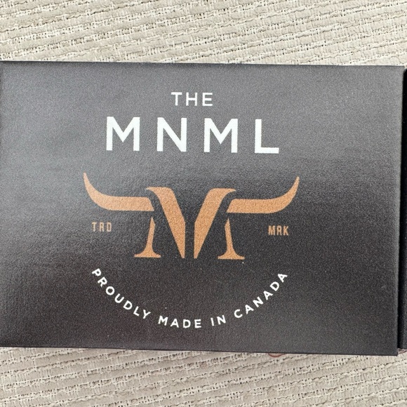 MNML Tan Logo Emblem Accessory (2 piece wallet) - Picture 2 of 3